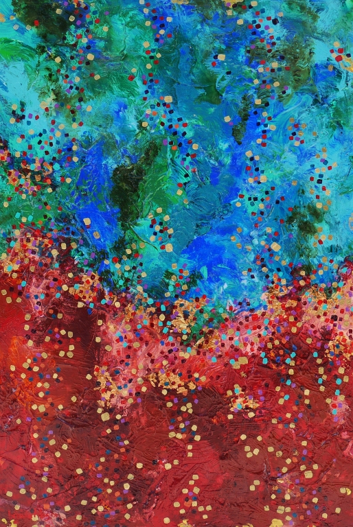 Around - acrylic painting by brenda allison